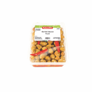 Green Cracked Olives with Seasoning