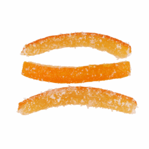 Orange Candied Sugared Slivers 6cm, C661